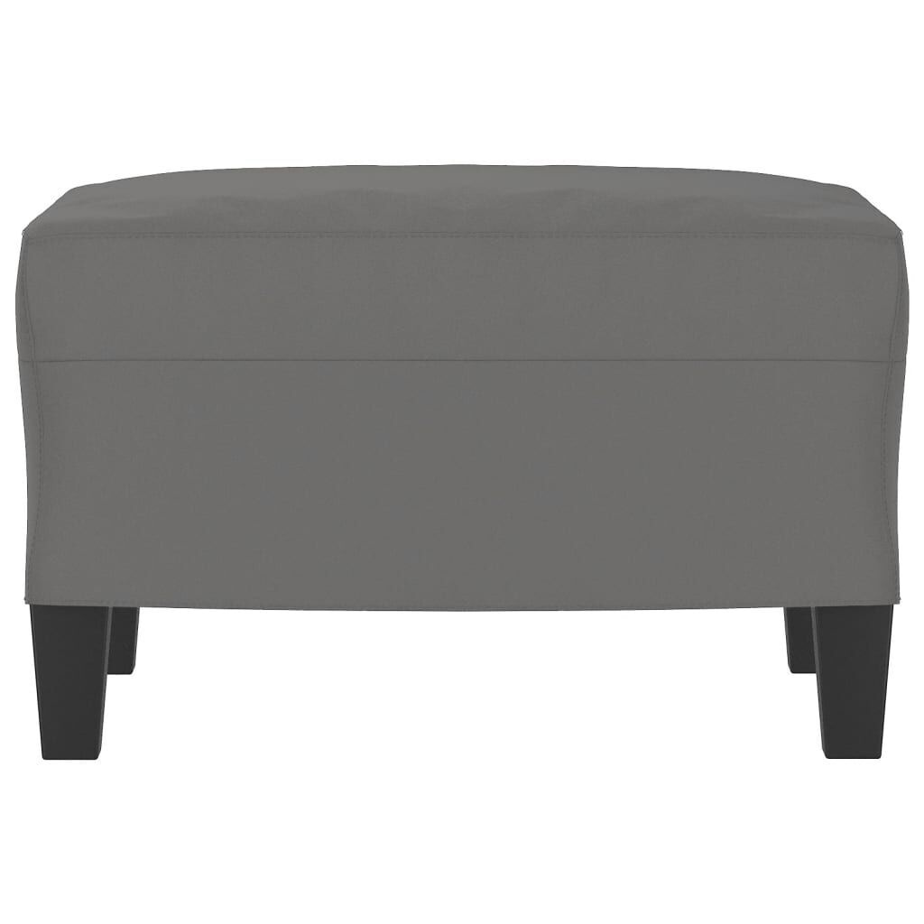 Footstool Dark Grey 60x50x41 cm Microfibre Fabric Price