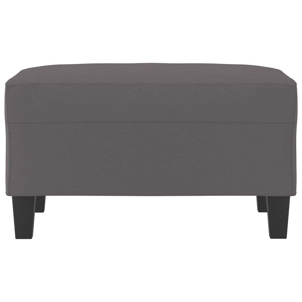 Footstool Grey 70x55x41 cm Faux Leather Price