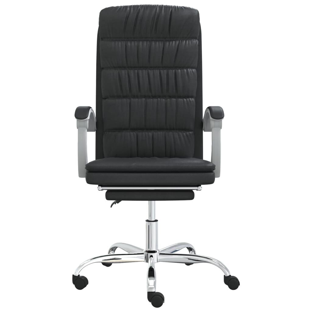 Reclining Office Chair Black Faux Leather Price