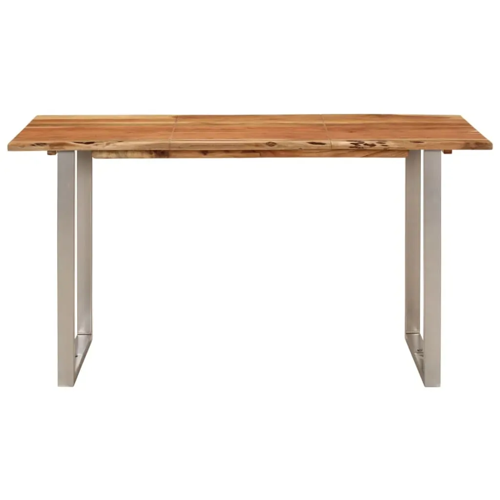 Dining Table 140x70x76 cm Solid Wood Acacia Price