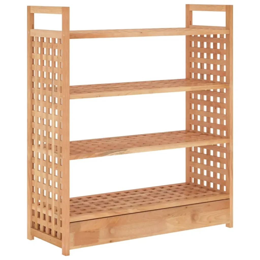 Shoe Rack with Drawer 70x27x81 cm Solid Wood Walnut Price