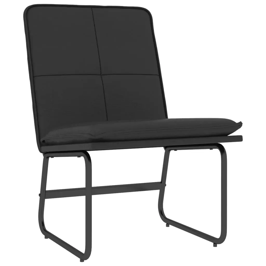Lounge Chair Black 54x75x76 cm Faux Leather Price