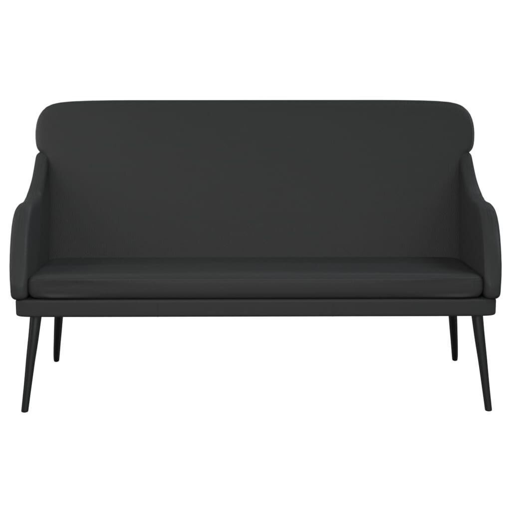 Bench Black 110x76x80 cm Faux Leather Price