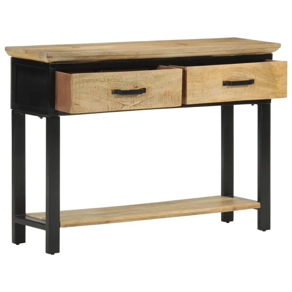 Console Table 110x30x75 cm Solid Rough Wood Mango Price
