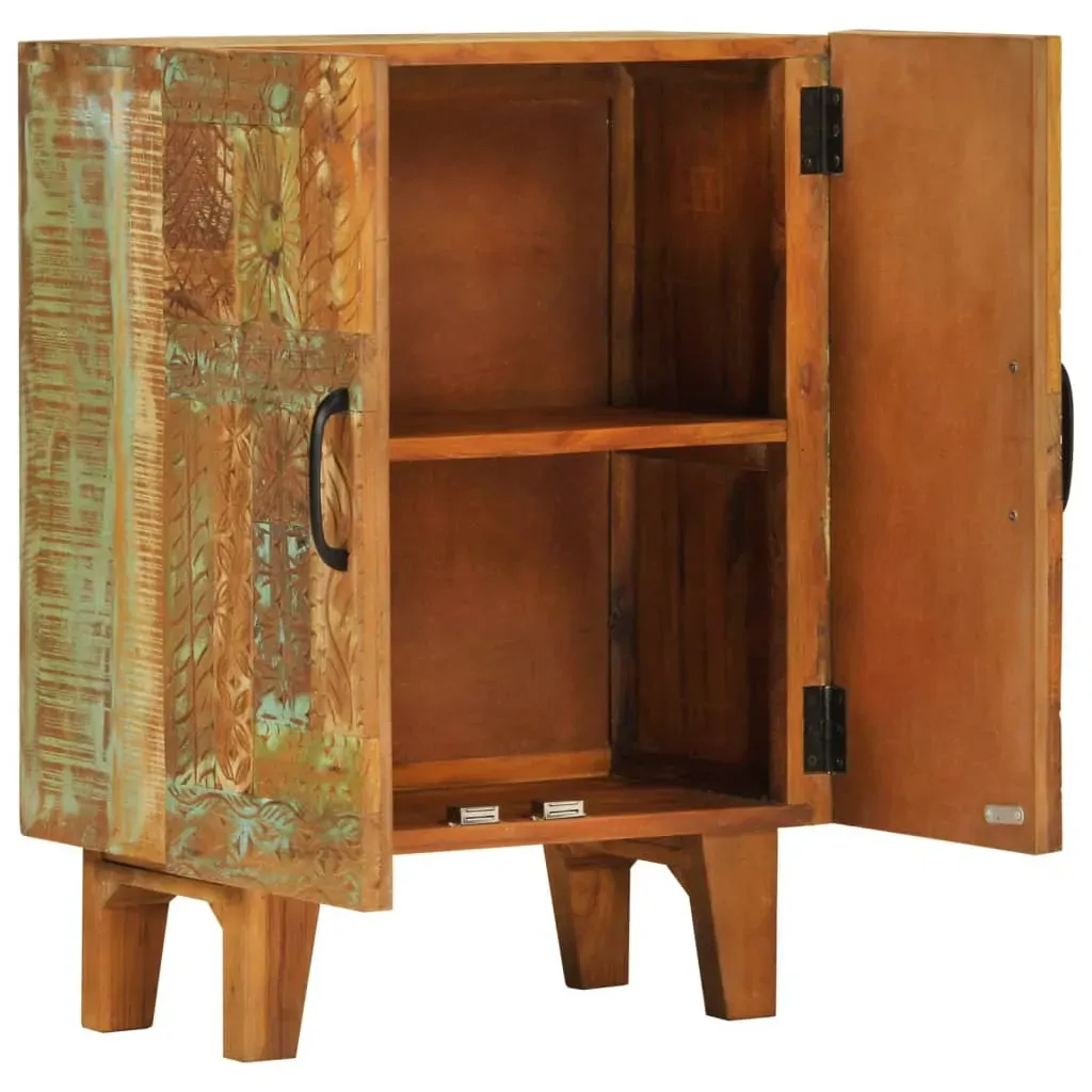 Hand Carved Sideboard 55x30x75 cm Solid Wood Reclaimed Price