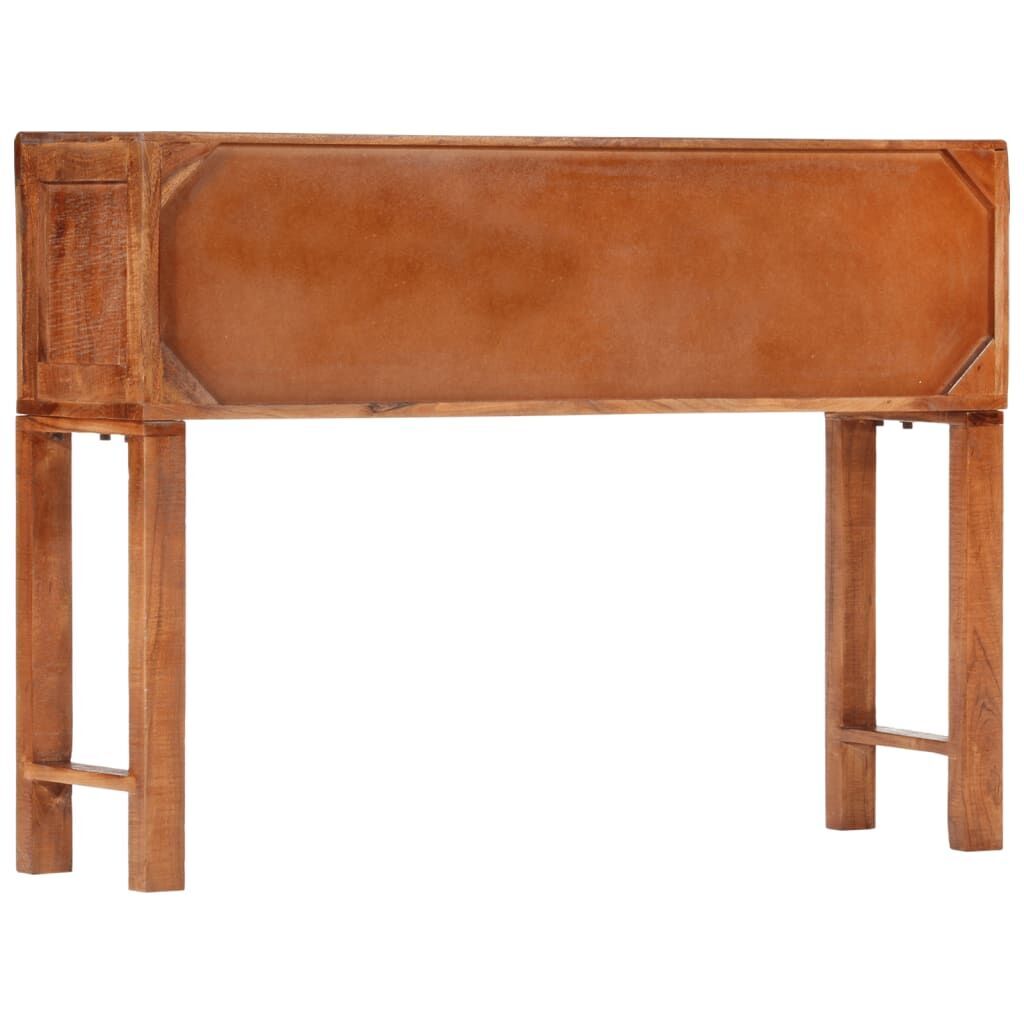 Console Table 120x32x80 cm Solid Rough Wood Acacia Price