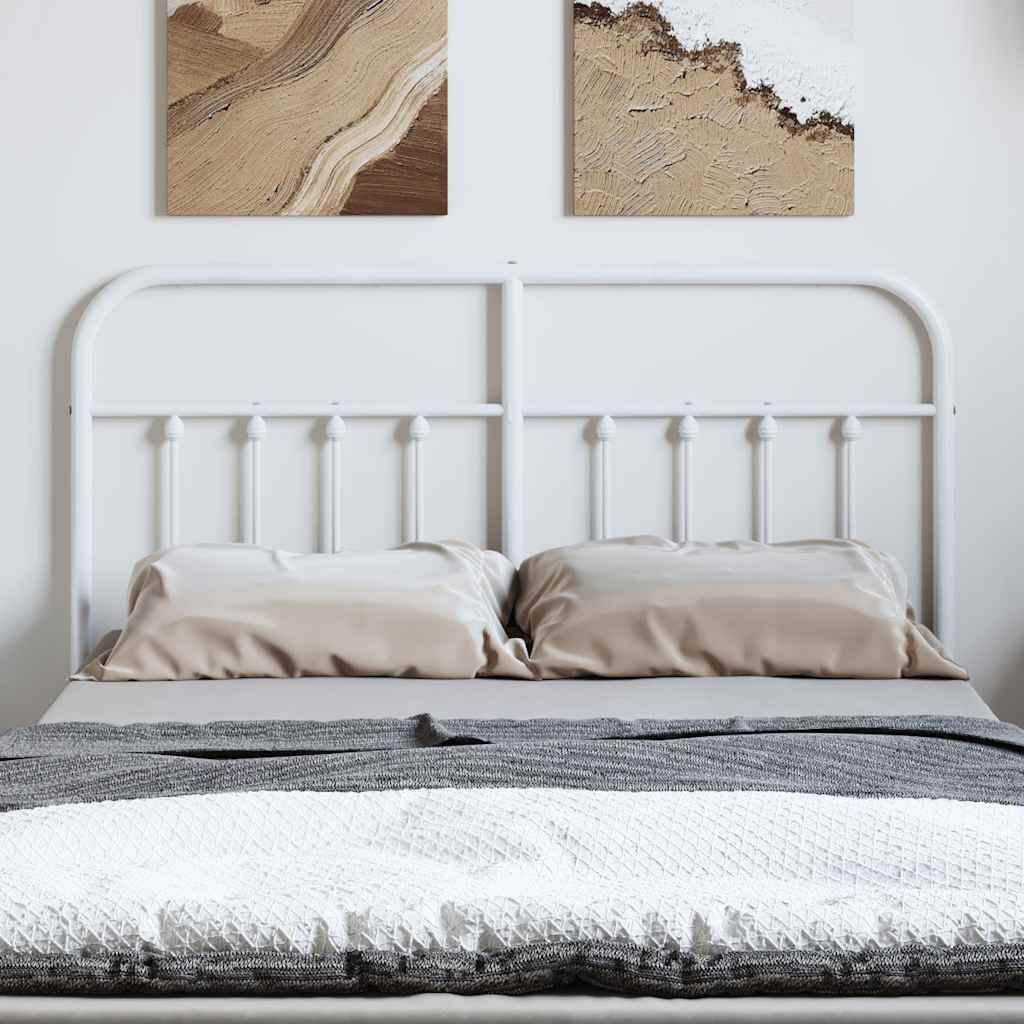 Metal Headboard White 152 cm Queen Price