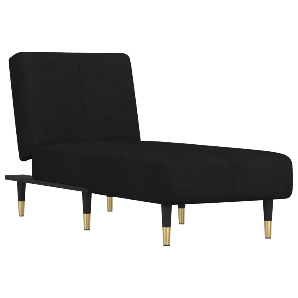 Chaise Longue Black Velvet Price