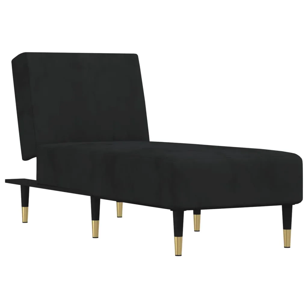 Chaise Longue Black Velvet Price