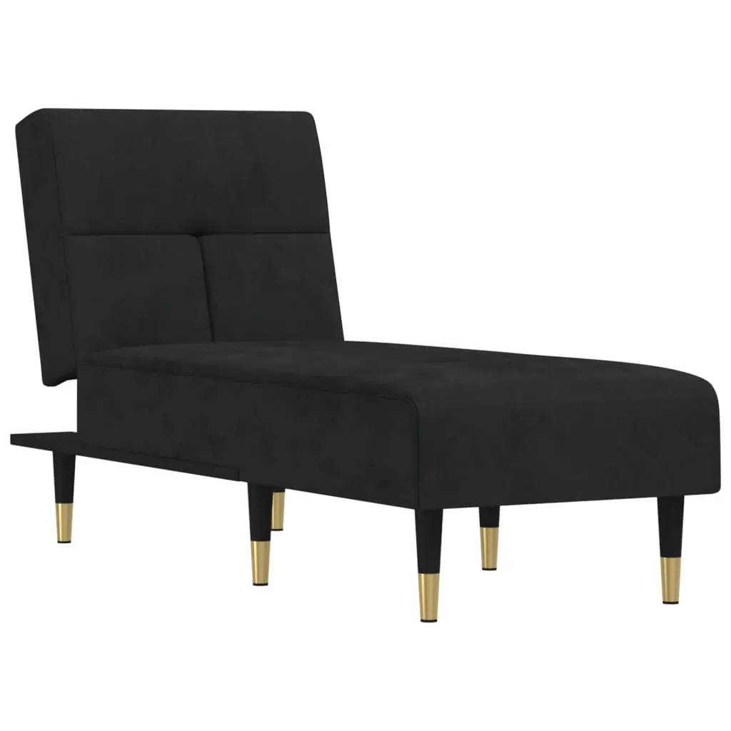 Chaise Longue Black Velvet Price