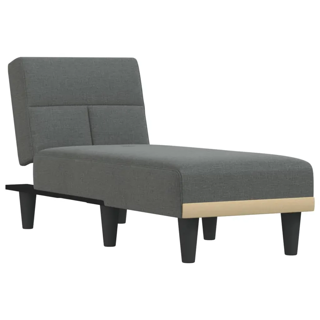 Chaise Longue Dark Grey Fabric Price