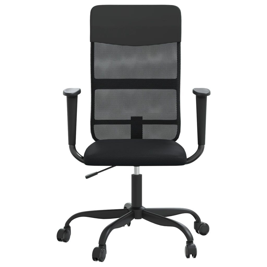 Office Chair Height Adjustable Black Mesh Fabric and Faux Leather Price