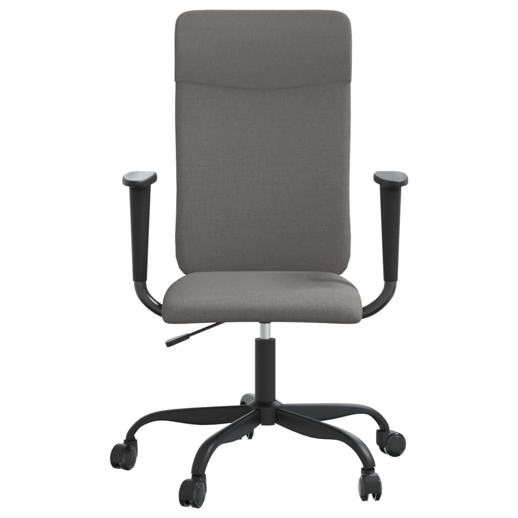 Office Chair Height Adjustable Dark Grey Fabric Price