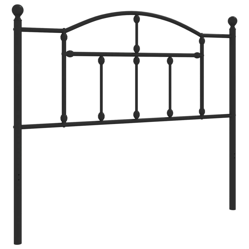 Metal Headboard Black 107 cm King Single Price
