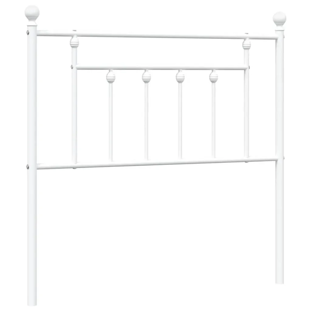 Metal Headboard White 90 cm Price