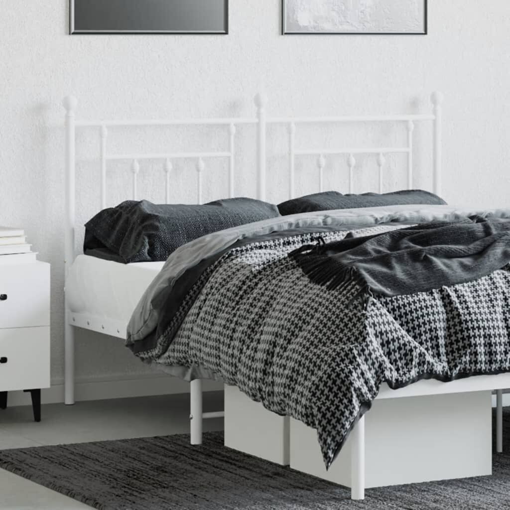 Metal Headboard White 152 cm Queen Price
