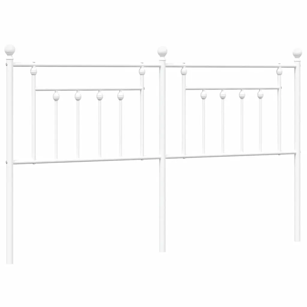 Metal Headboard White 183 cm King Price