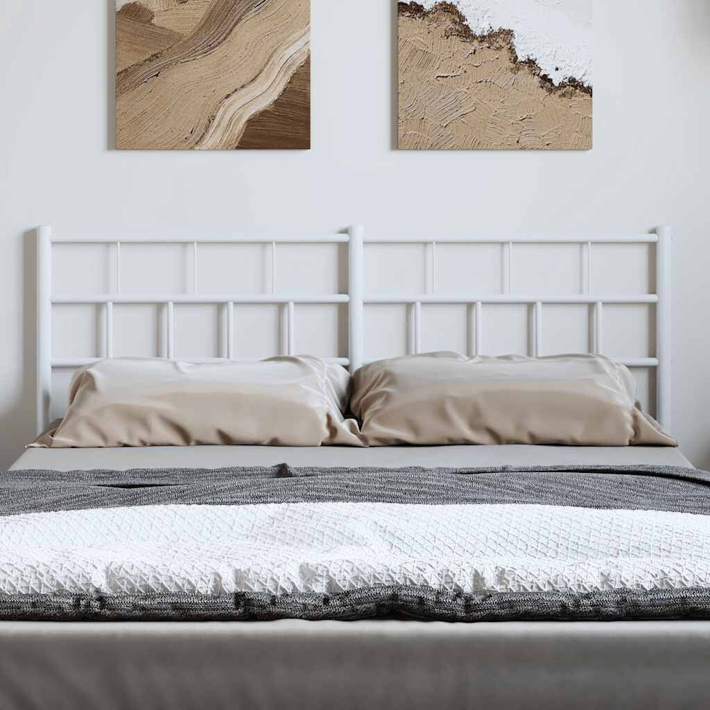 Metal Headboard White 152 cm Queen Price