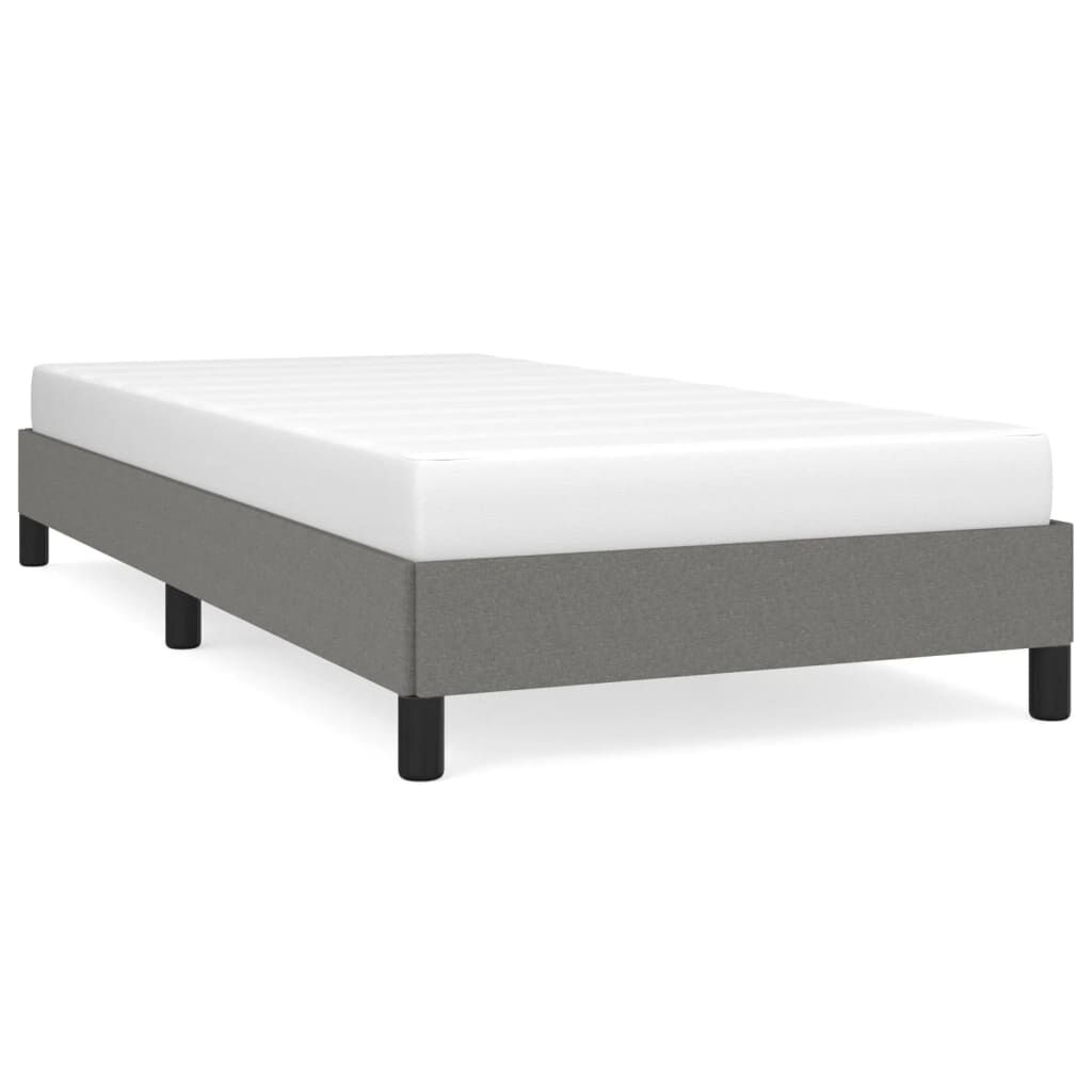 Bed Frame without Mattress Dark Grey King Single Fabric Price