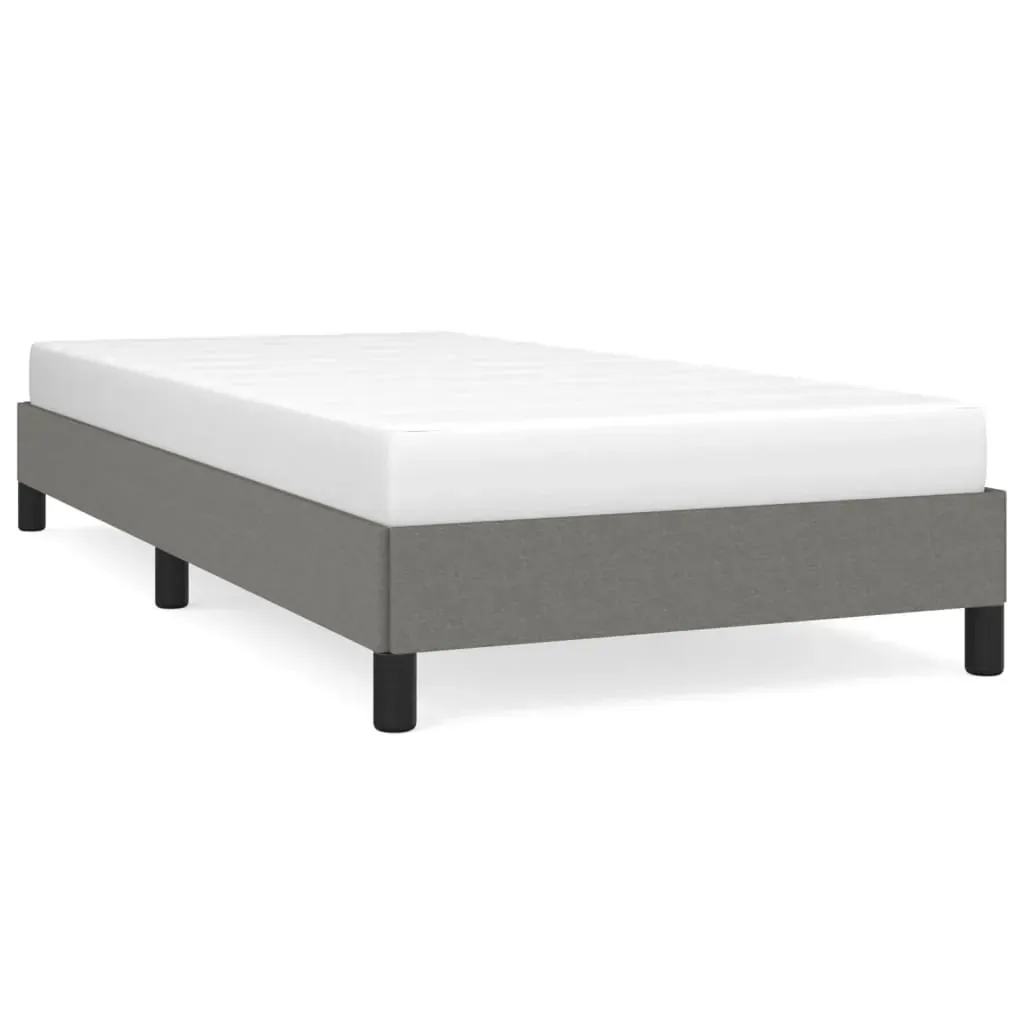 Bed Frame without Mattress Dark Grey King Single Fabric Price