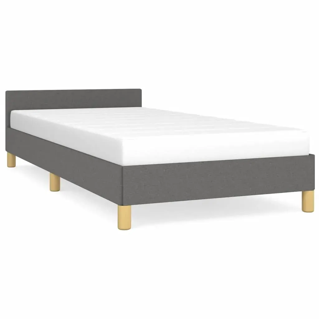 Bed Frame without Mattress Dark Grey King Single Size Fabric Price