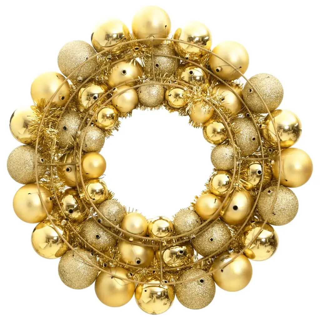 Christmas Wreath Gold 45 cm Polystyrene Price