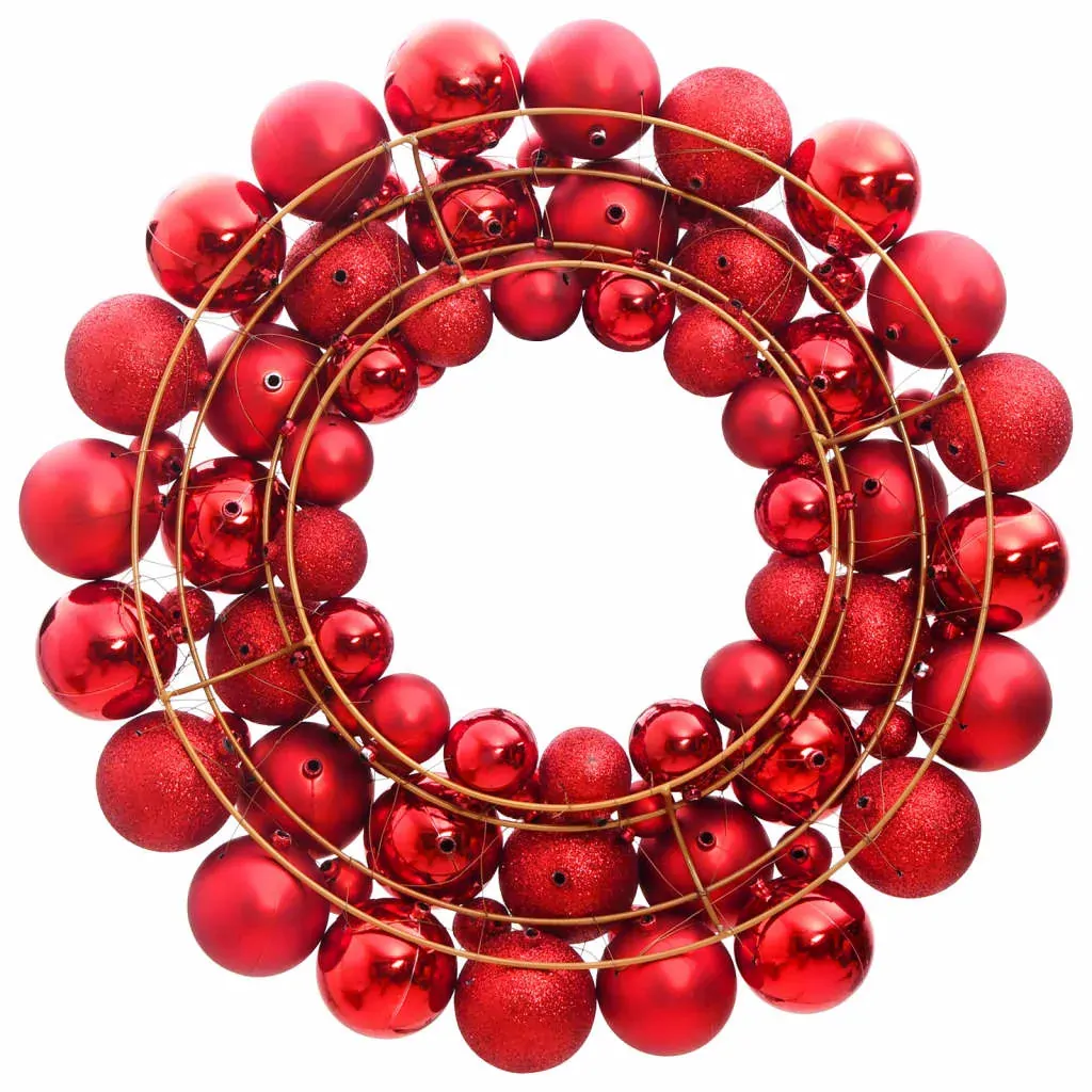 Christmas Wreath Red 45 cm Polystyrene Price