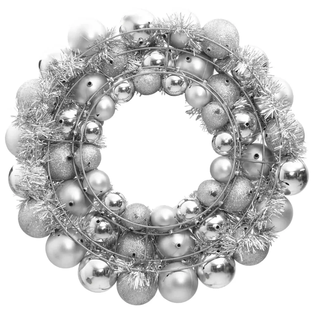 Christmas Wreath Silver 45 cm Polystyrene Price