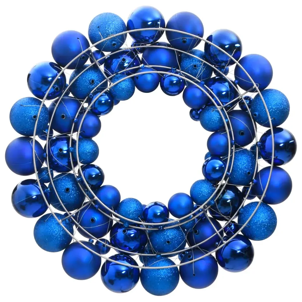 Christmas Wreath Blue 45 cm Polystyrene Price
