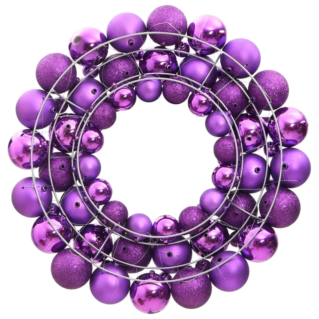 Christmas Wreath Purple 45 cm Polystyrene Price