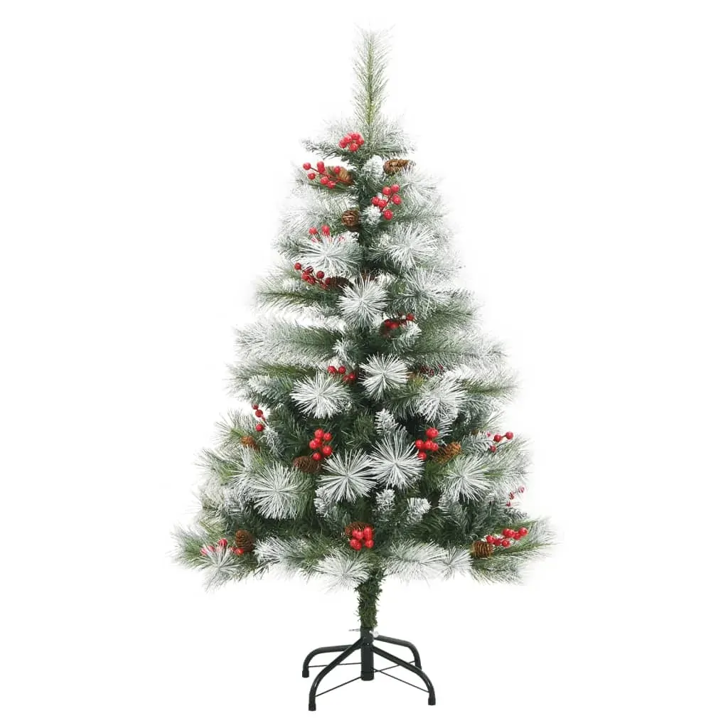 Artificial Hinged Christmas Tree with Cones and Berries 120 cm Price