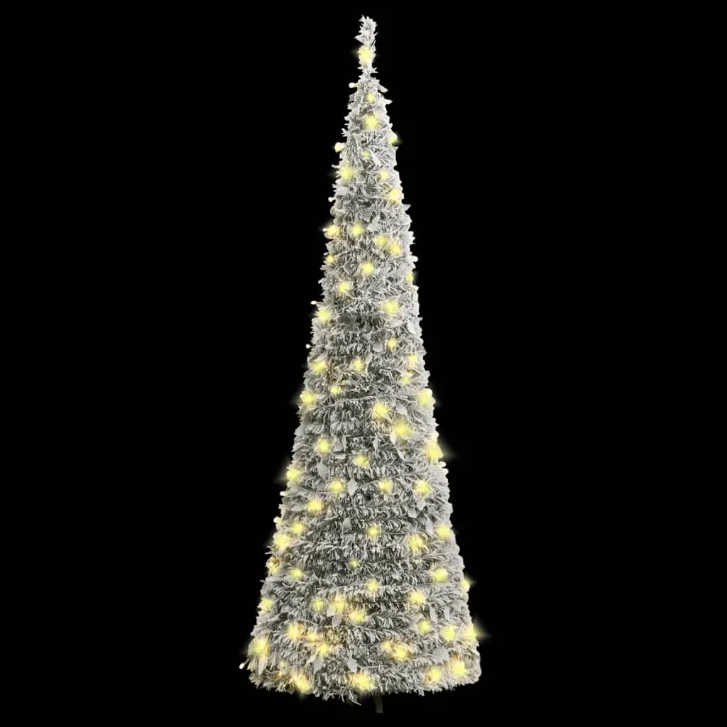 Artificial Christmas Tree Pop-up Flocked Snow 200 LEDs 210 cm Price