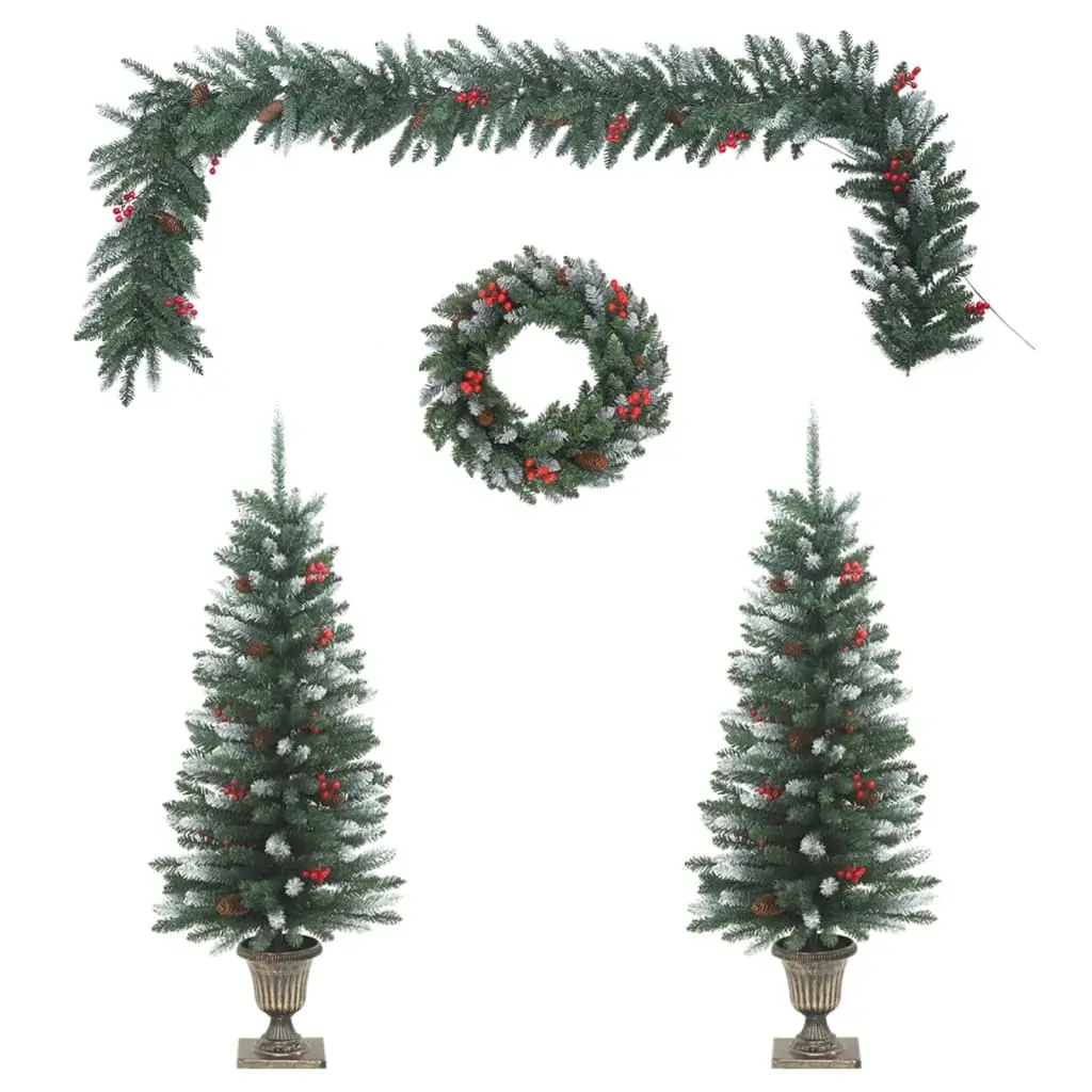 4 Piece Christmas Door Decoration Set PVC Price