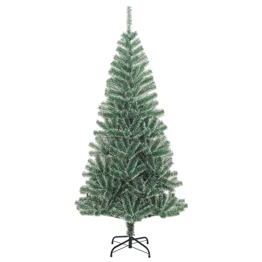Artificial Christmas Tree with Flocked Snow Green 180 cm Price