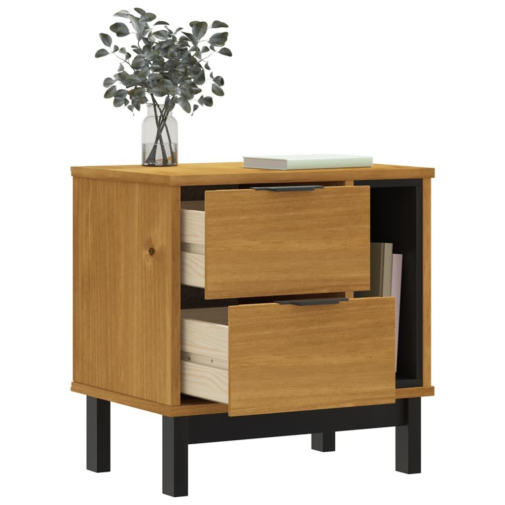 Bedside Cabinet FLAM 49x35x50 cm Solid Wood Pine Price