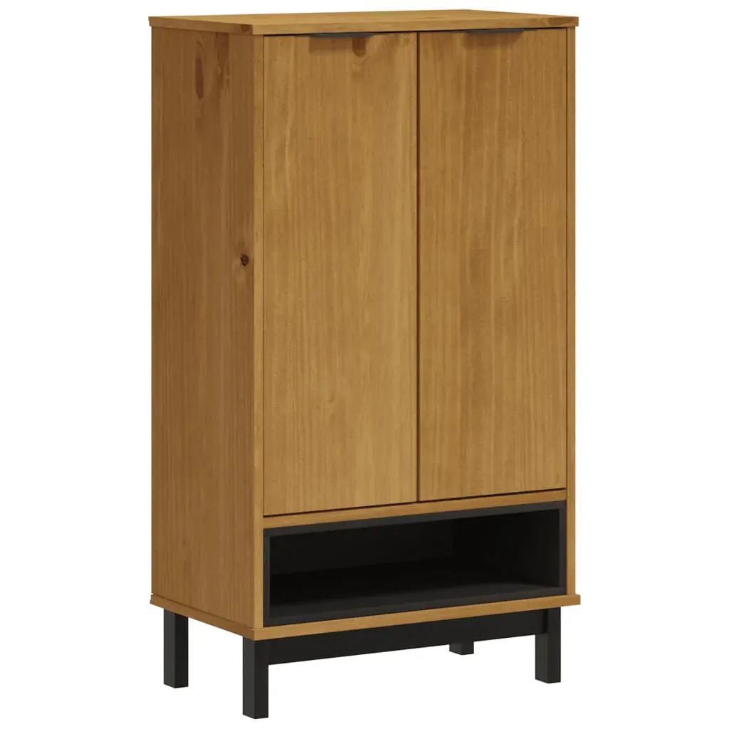 Shoe Cabinet FLAM 59.5x35x107 cm Solid Wood Pine Price
