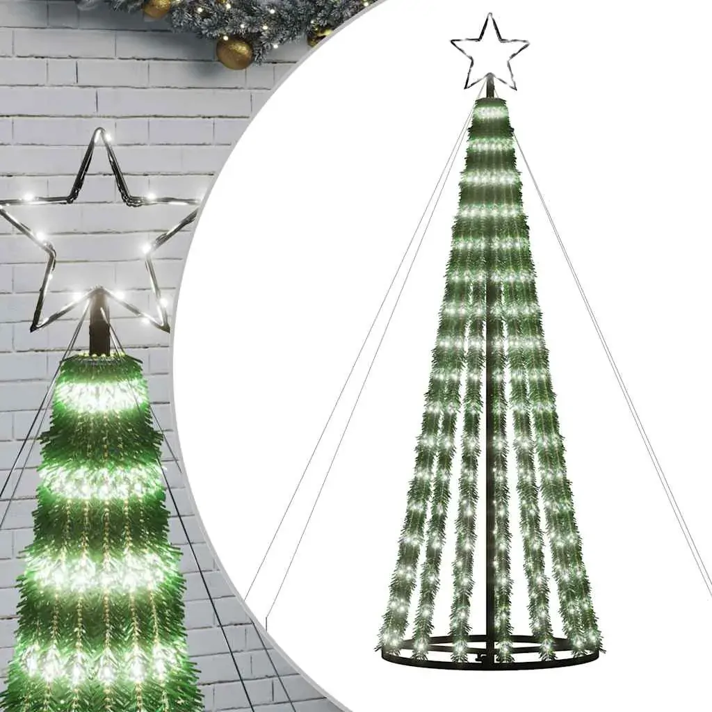 LED Christmas Tree 275 LEDs Cold White 180 cm Price