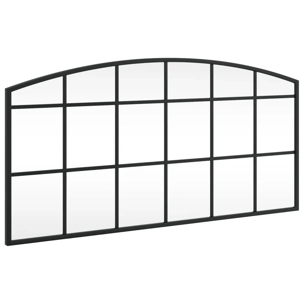 Wall Mirror Black 80x40 cm Arch Iron Price
