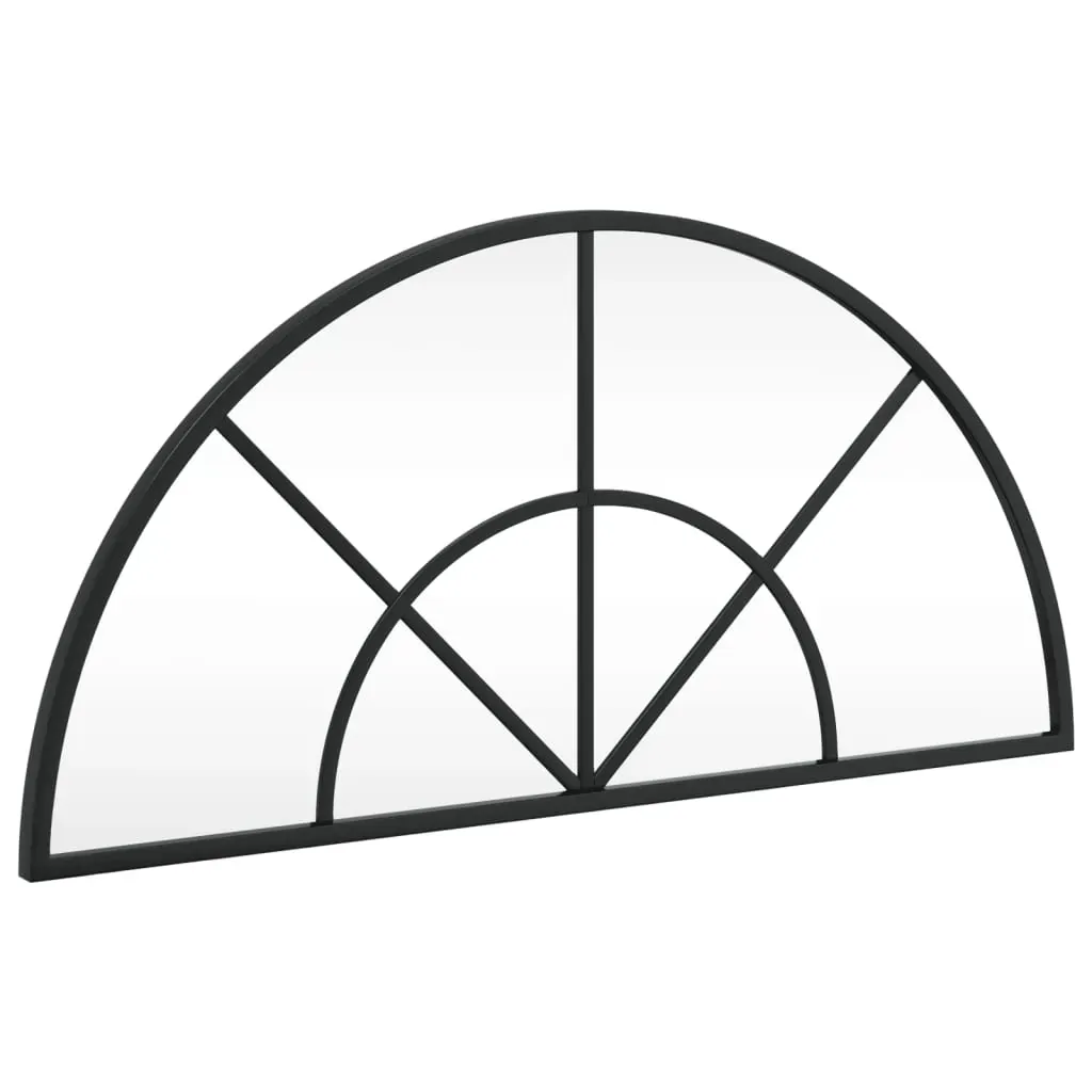 Wall Mirror Black 60x30 cm Arch Iron Price