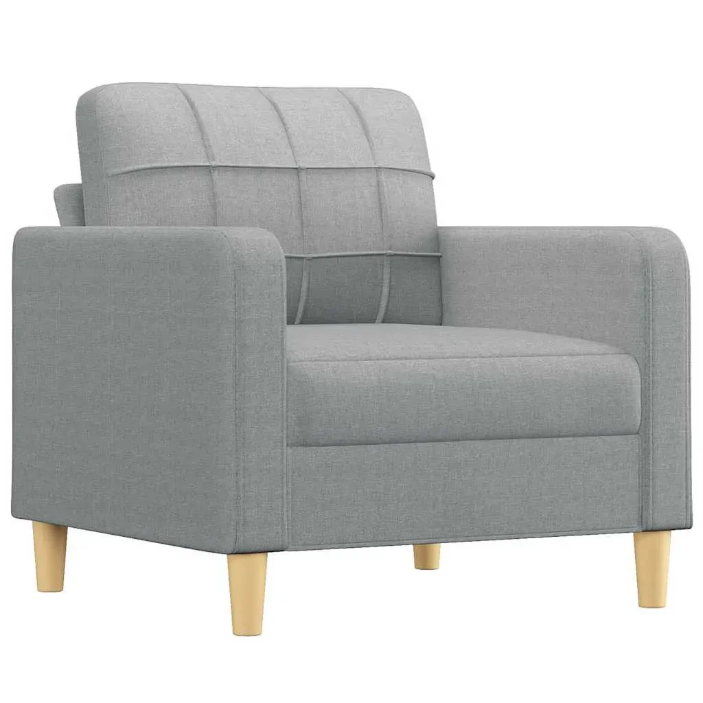 Sofa Chair Light Grey 60 cm Fabric Price