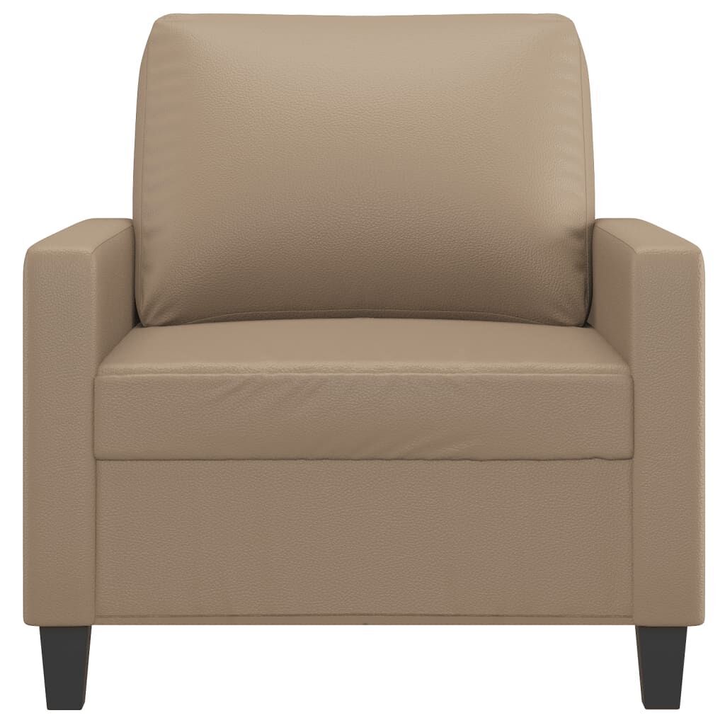 Sofa Chair Cappuccino 60 cm Faux Leather Price