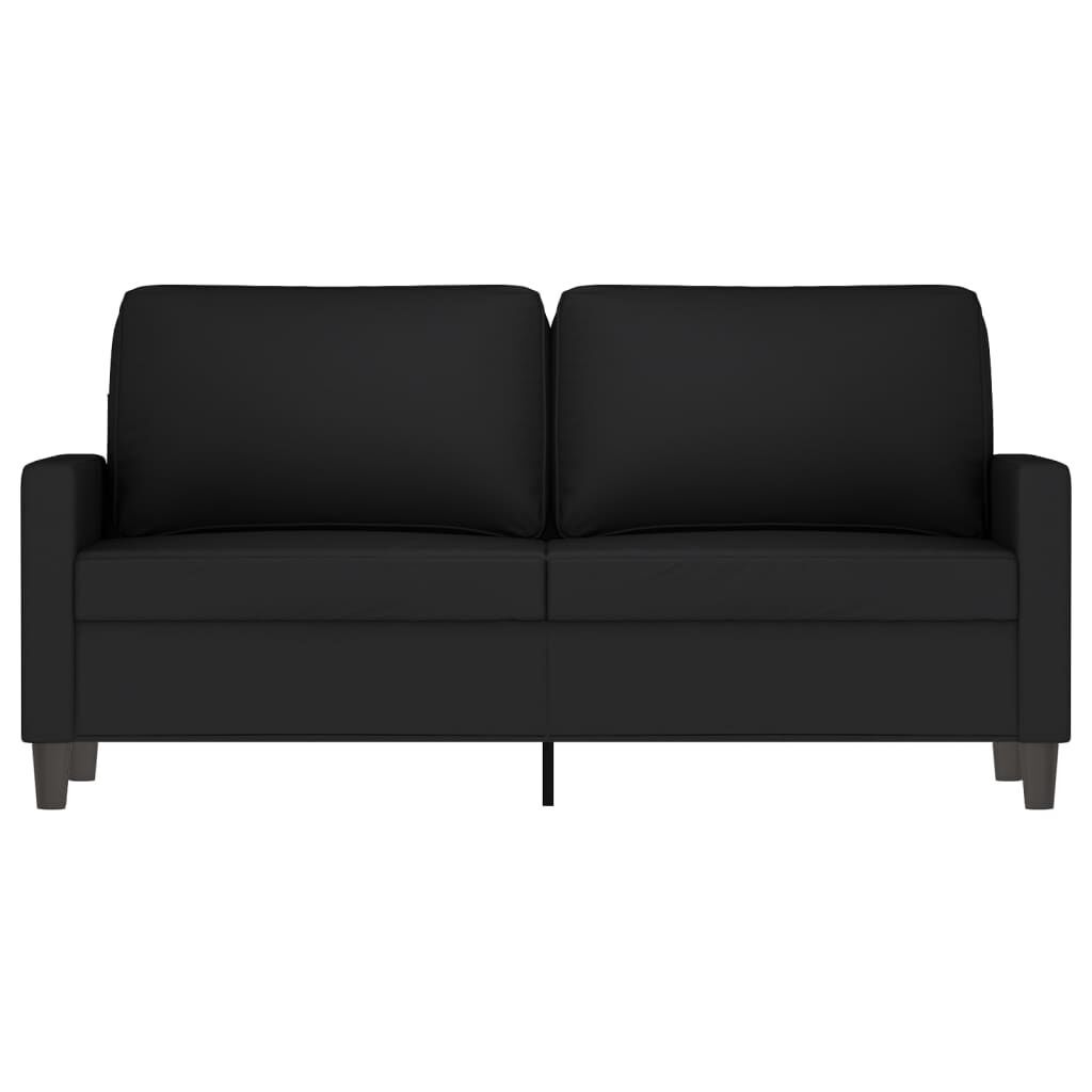 2-Seater Sofa Black 140 cm Velvet Price