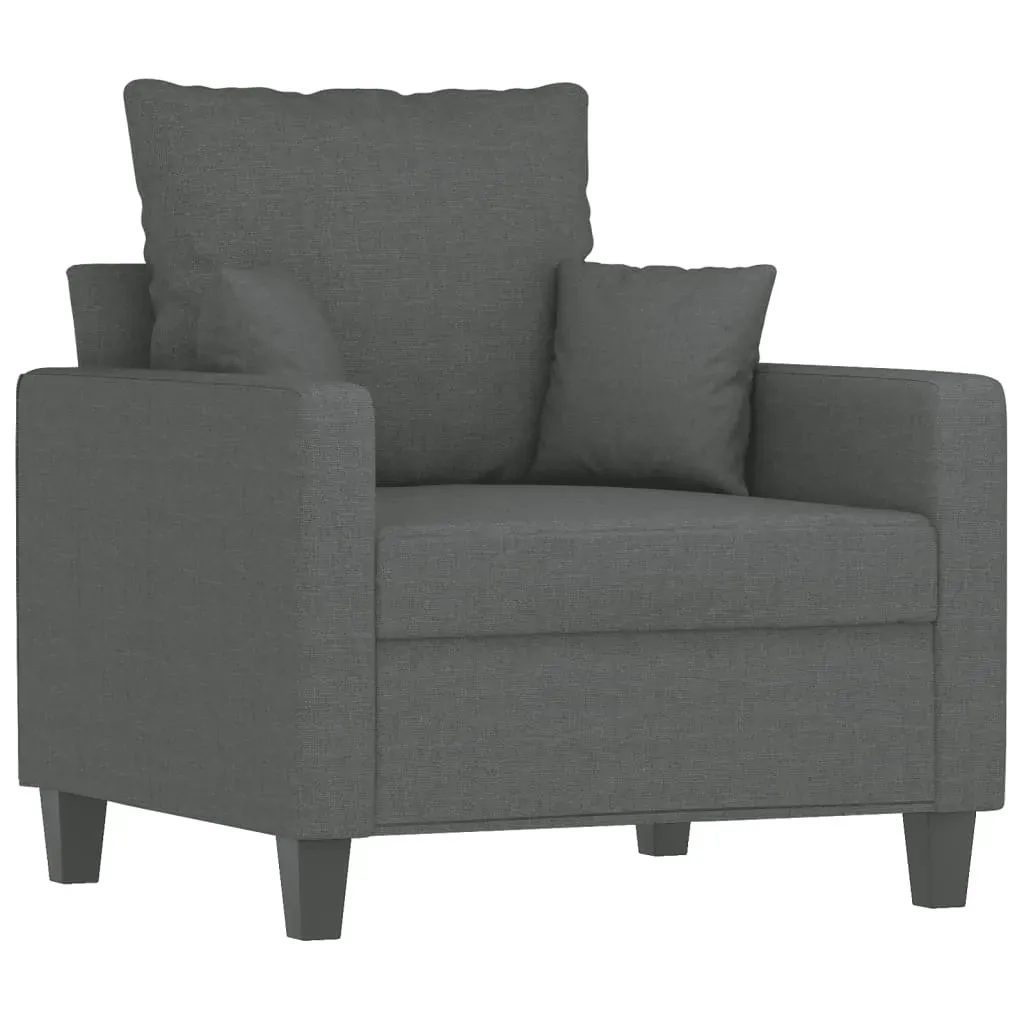 Sofa Chair Dark Grey 60 cm Fabric Price