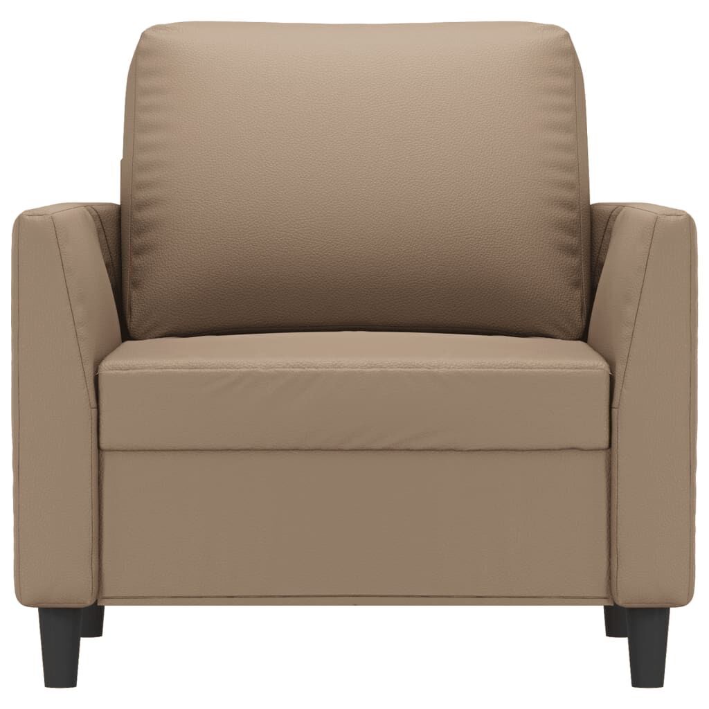 Sofa Chair Cappuccino 60 cm Faux Leather Price