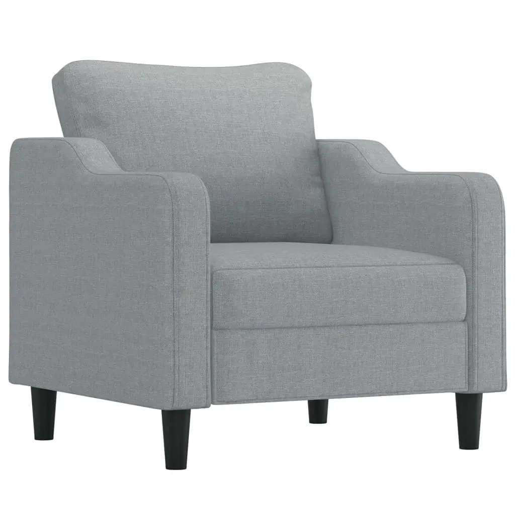 Sofa Chair Light Grey 60 cm Fabric Price