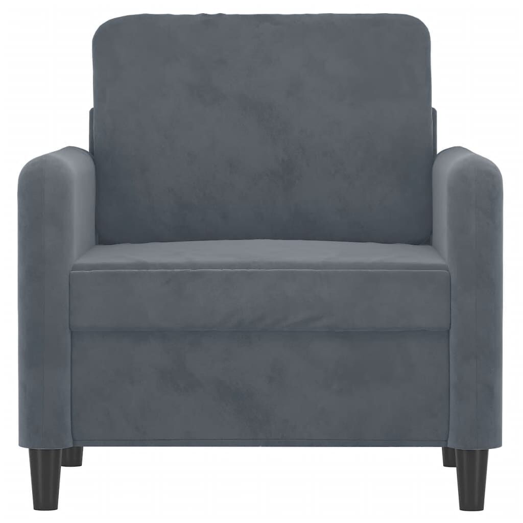 Sofa Chair Dark Grey 60 cm Velvet Price