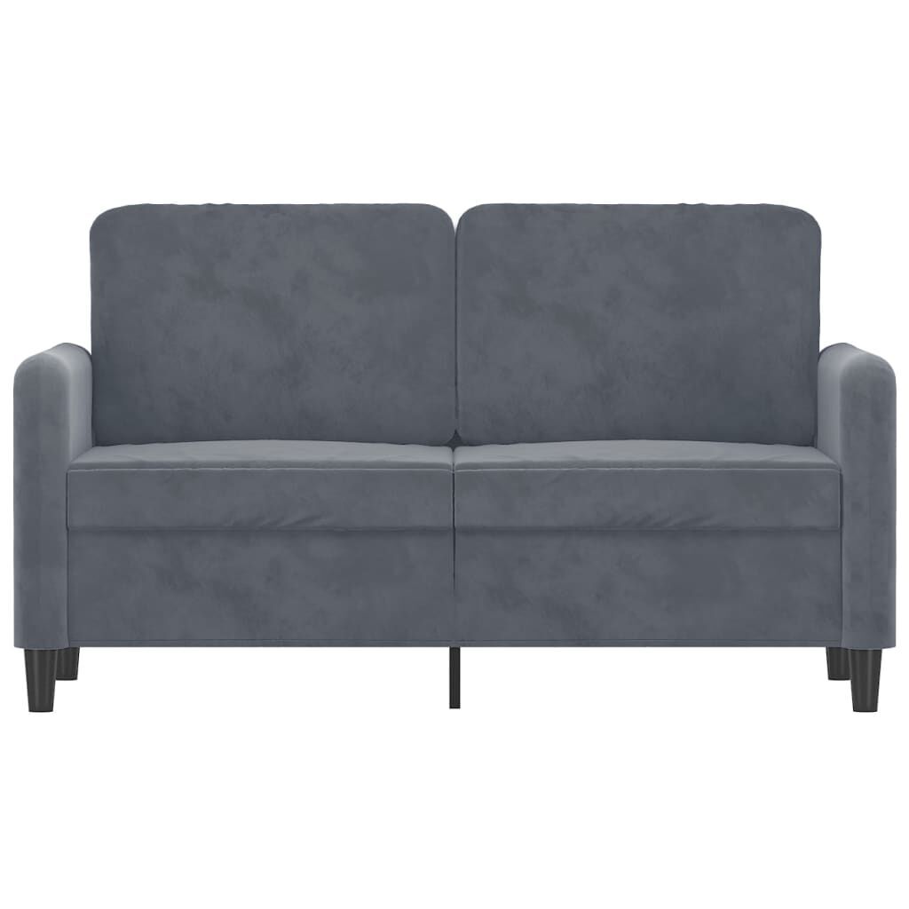 2-Seater Sofa Dark Grey 120 cm Velvet Price