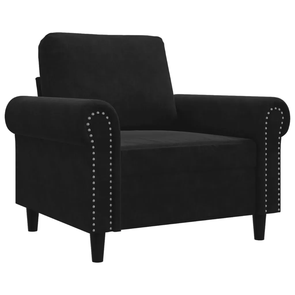 Sofa Chair Black 60 cm Velvet Price