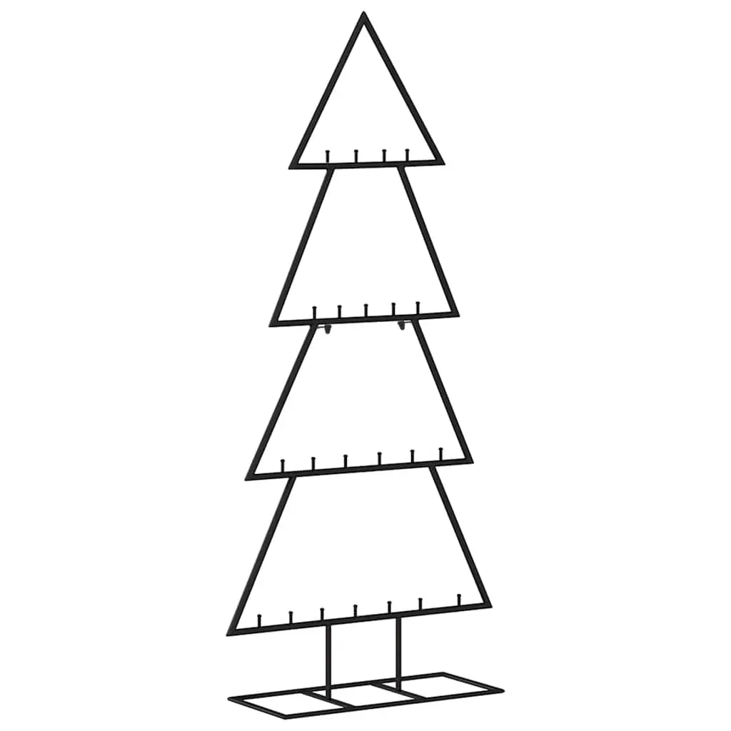 Metal Christmas Tree for Decoration Black 125 cm Price