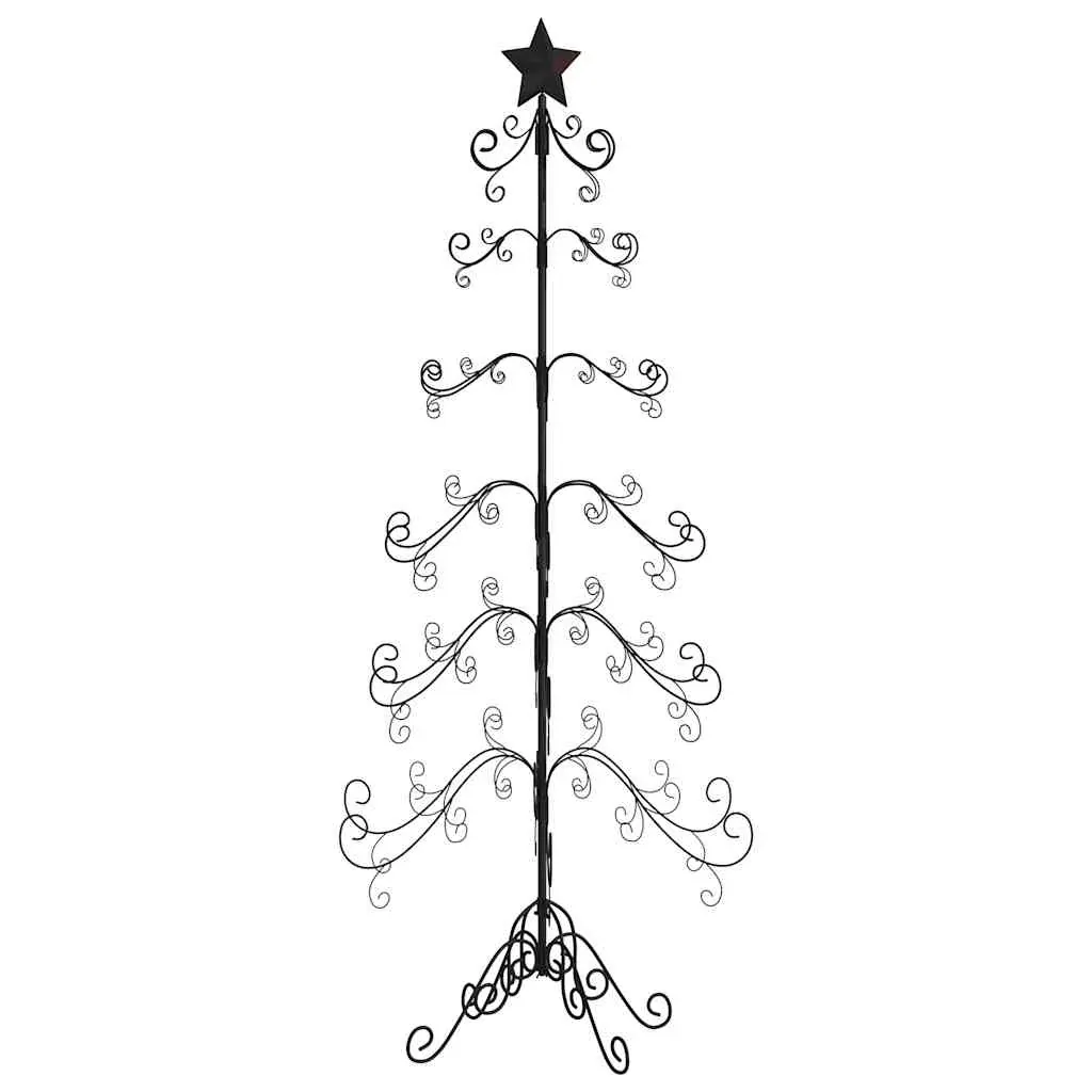 Metal Christmas Tree for Decoration Black 180 cm Price